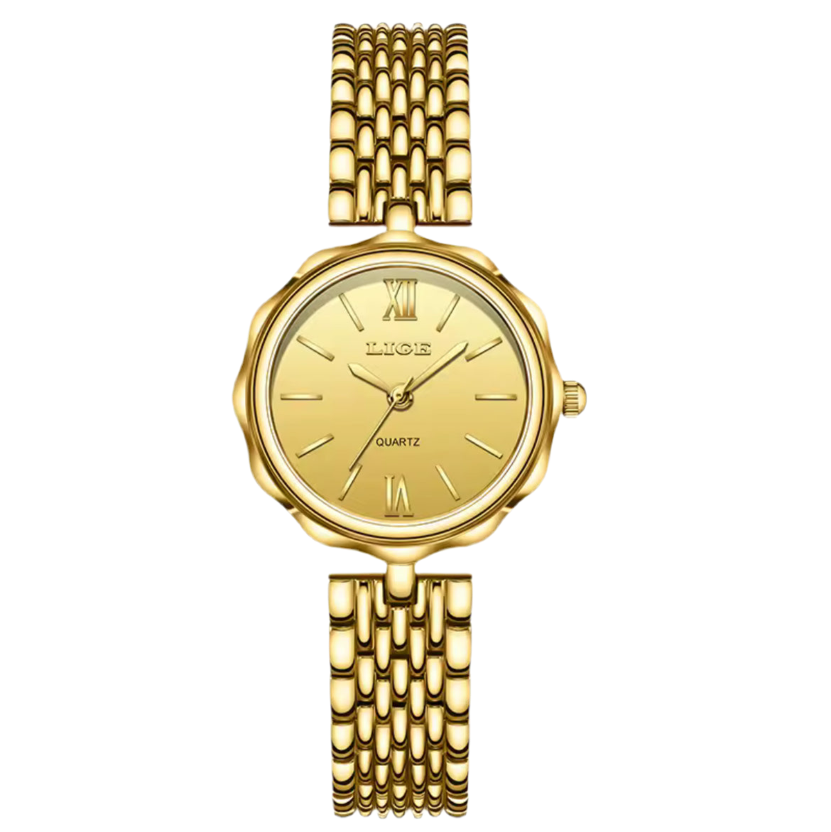 LIGE Golden Watch for Women