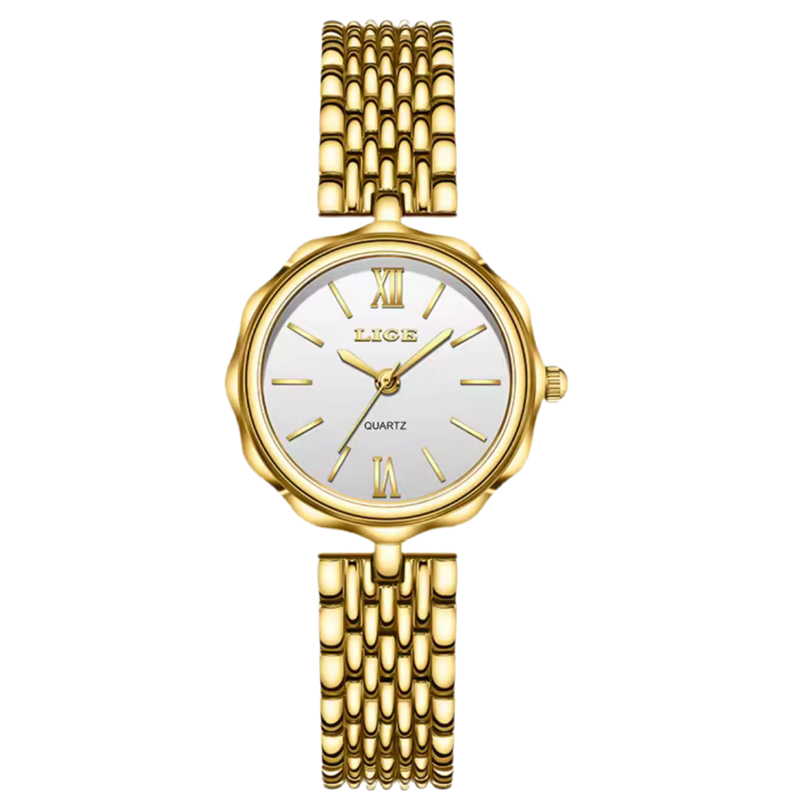 LIGE Golden Watch for Women