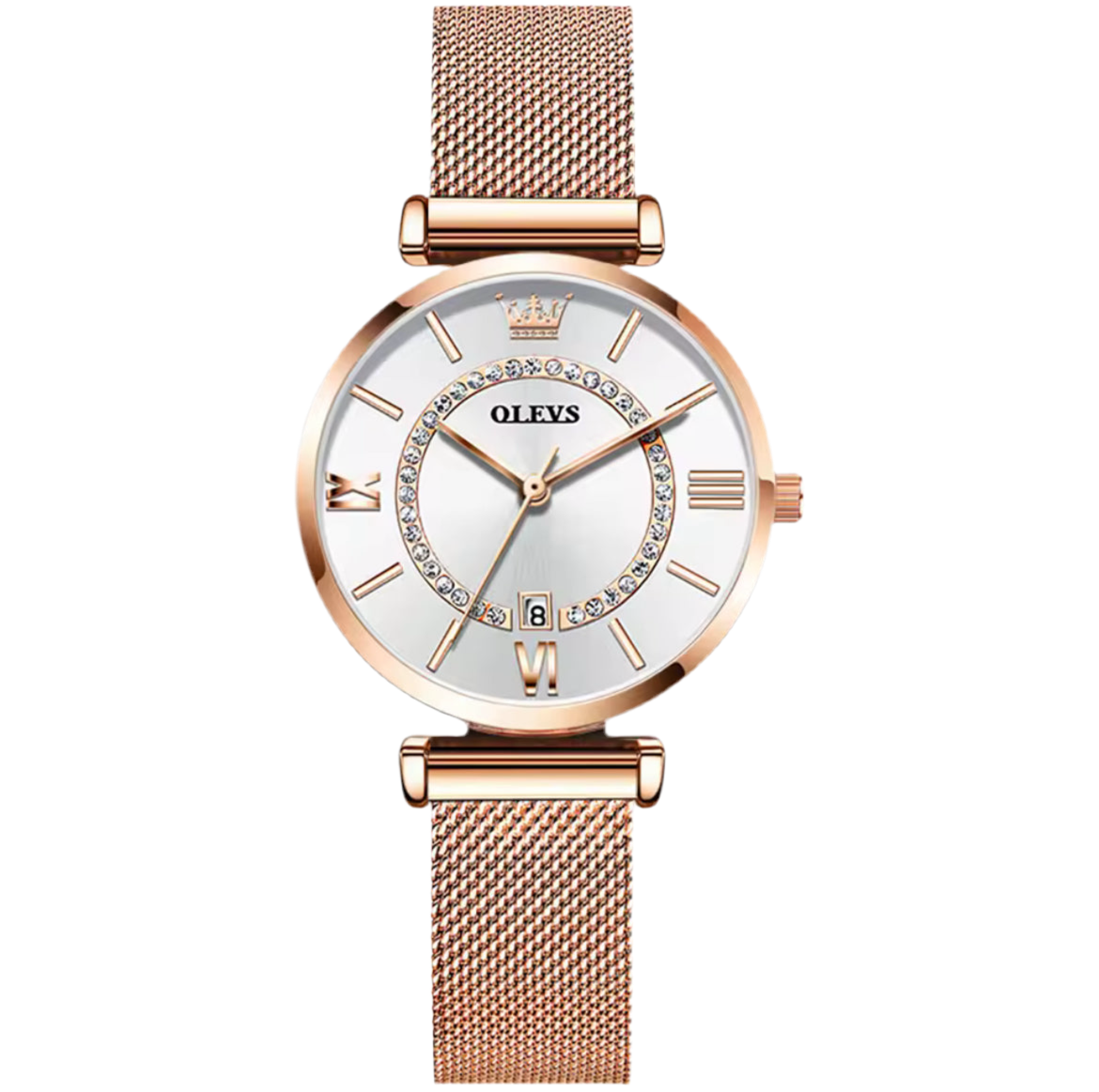 OLEVS Rose Gold Watch for Women