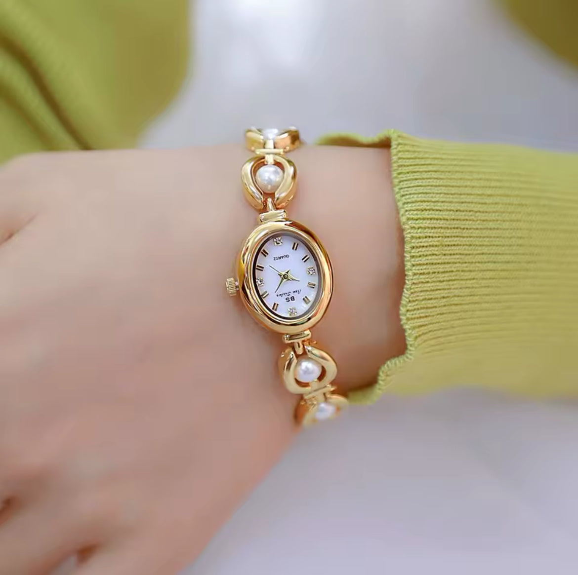 BEE SISTER Pearl Watch for Women