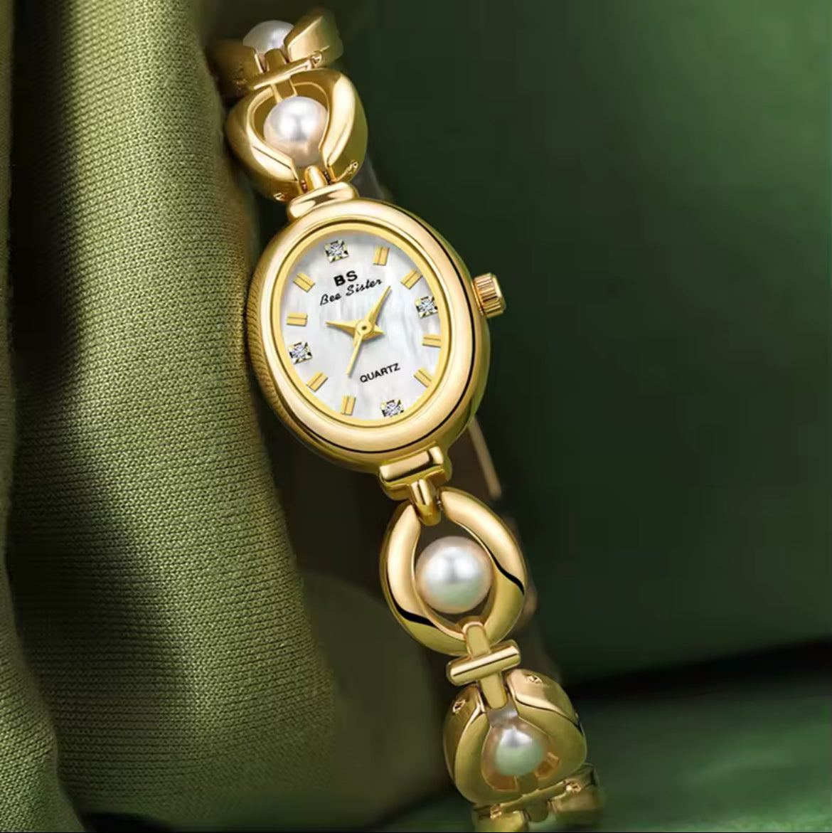 BEE SISTER Pearl Watch for Women