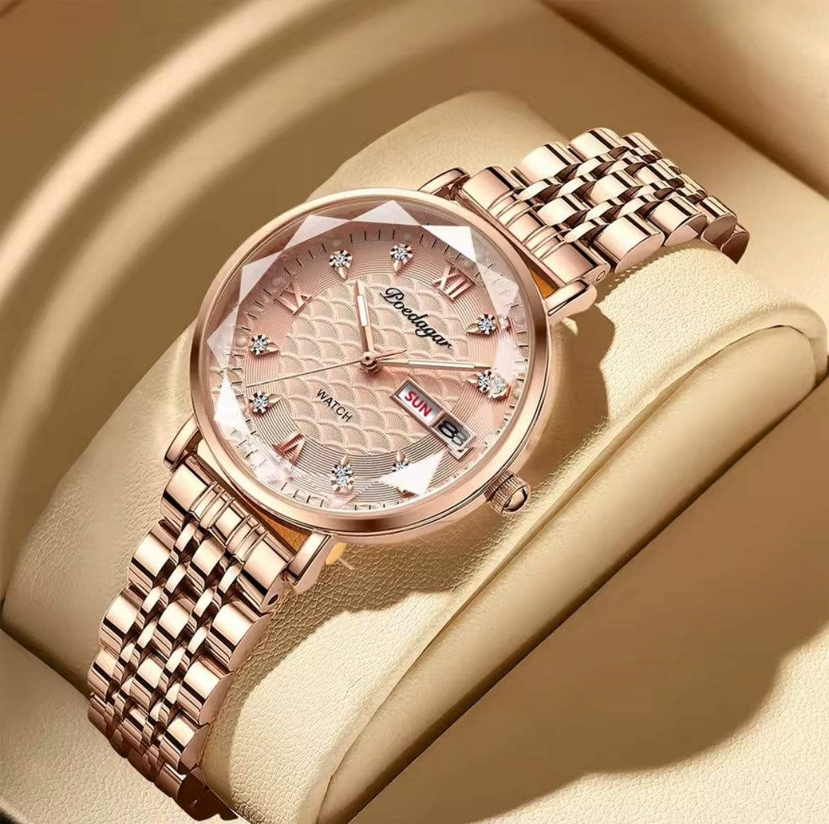 POEDAGAR Diamond Style Watch for Women