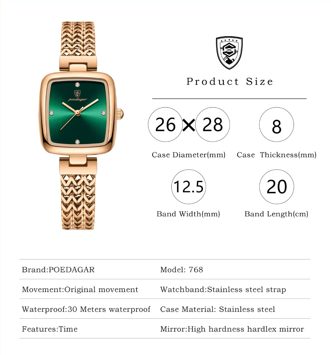 POEDAGAR Bonita Watch for Women