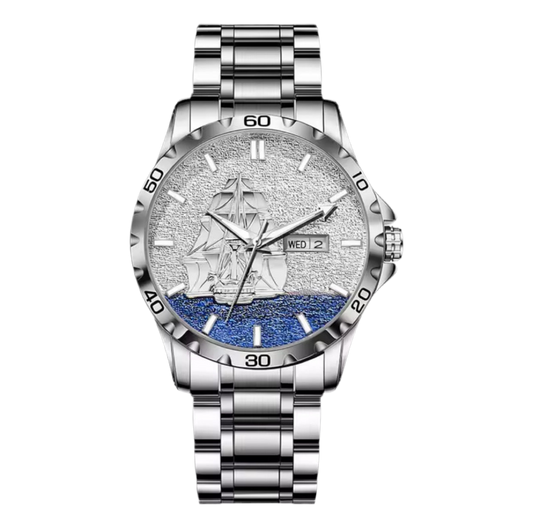 GLENAW Sailboat Watch for Men