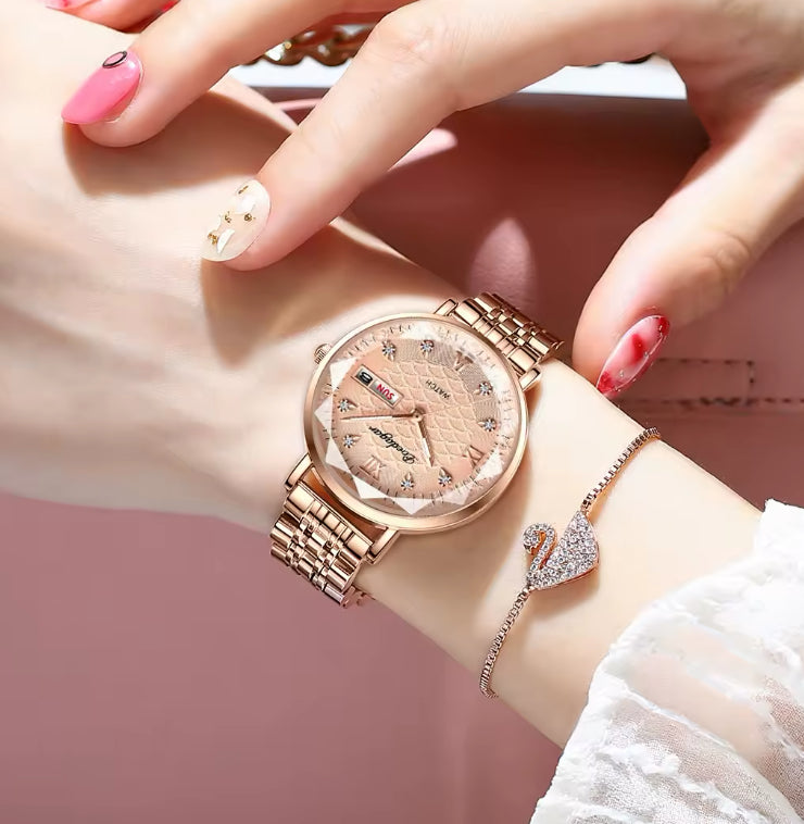 POEDAGAR Diamond Style Watch for Women
