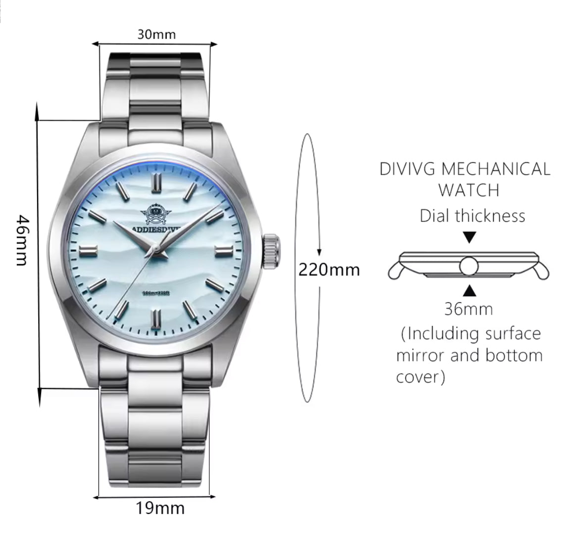 ADDIESDIVE Sand Watch for Men