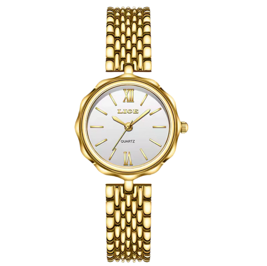 LIGE Golden Watch for Women
