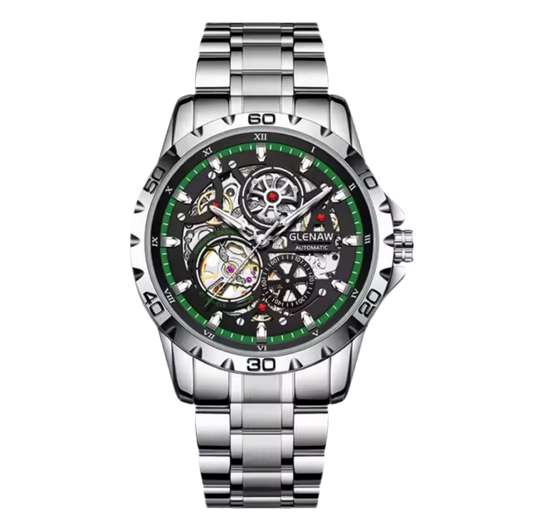 GLENAW Skeleton Watch for Men